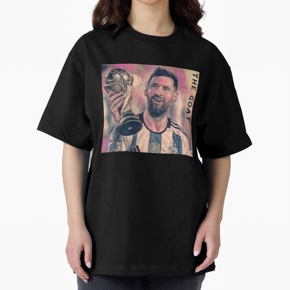 Messi T-Shirt Oversized T-Shirt Celebrate Golden Goal Energy in FIFA World Cup 2026 USA Canada Mexico Capturing Cristiano Ronaldo, Haaland and CR7, Argentina, France and Brazil Energy, Match Day Excitement, Supporter Culture, Golden Goals and