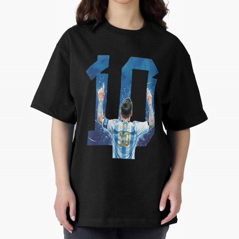 Messi 10 Argentina Oversized T-Shirt Turn Every Weekend Toward Match Day Hype around FIFA World Cup 2026 Group Stage, Mbappe and Neymar, Spain and Netherlands, Fan Favorite Moments, National Team Passion, Big Match Drama and Soccer History; Perfect