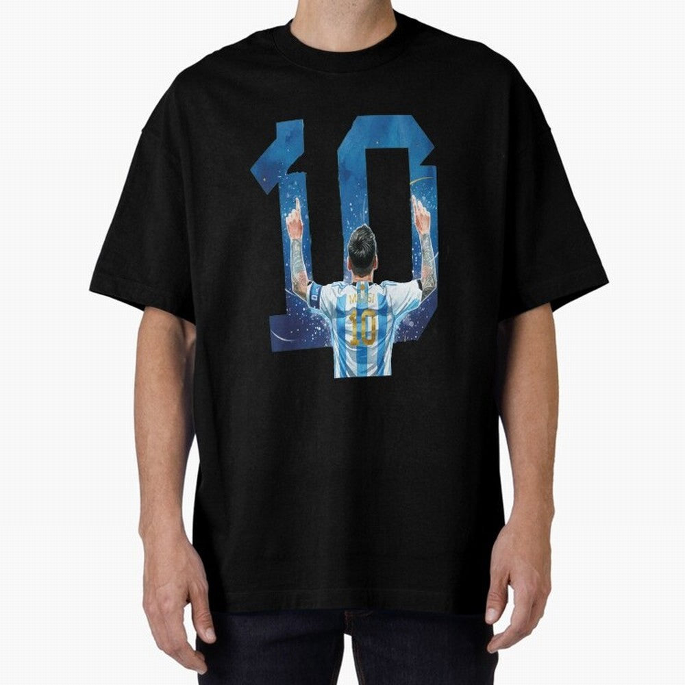 Messi 10 Argentina Oversized T-Shirt Turn Every Weekend Toward Match Day Hype around FIFA World Cup 2026 Group Stage, Mbappe and Neymar, Spain and Netherlands, Fan Favorite Moments, National Team Passion, Big Match Drama and Soccer History; Perfect