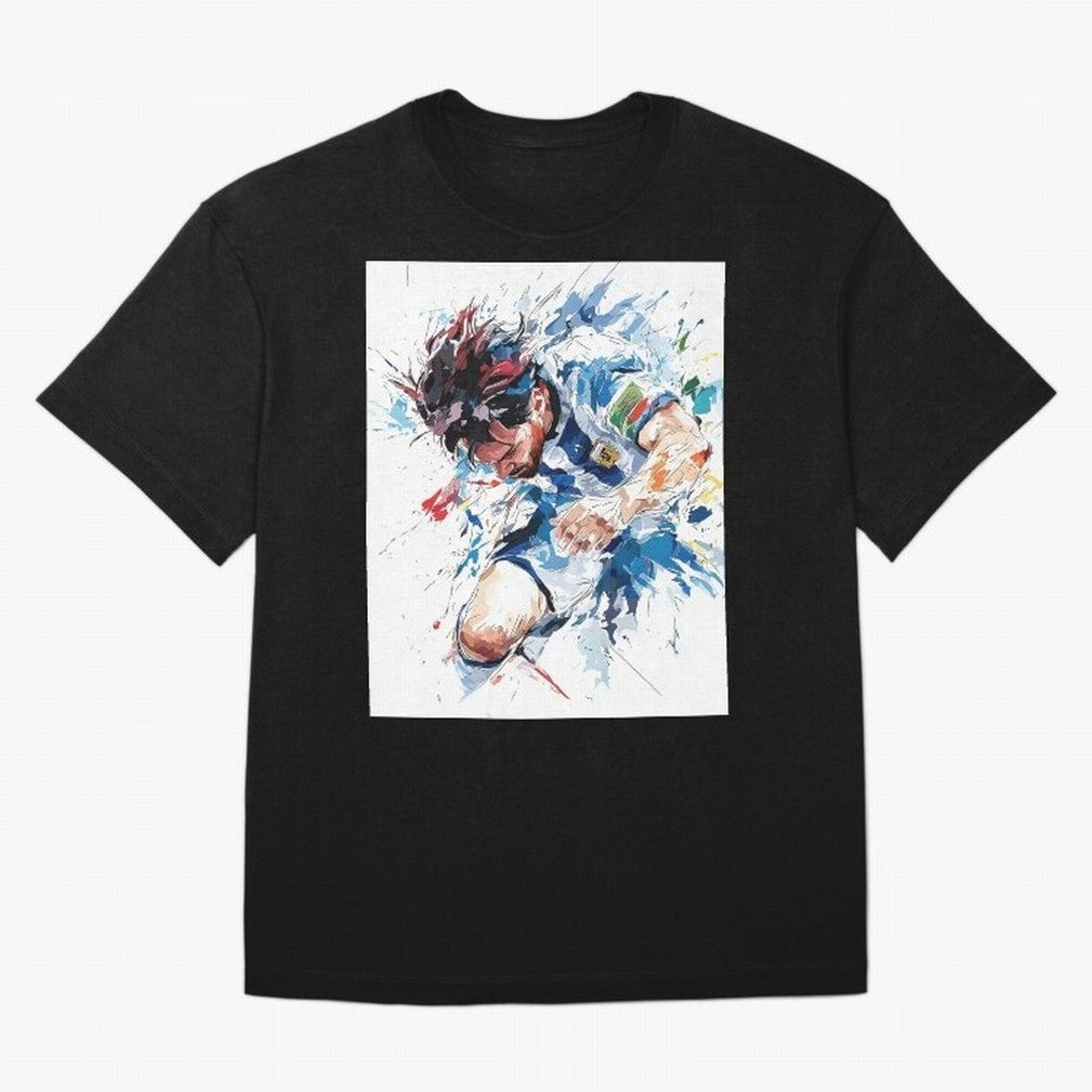 Vibrant Lionel Messi Art - World Cup Champion in Action Classic T-Shirt Back the Journey through Global Football Passion for FIFA World Cup 2026 Group Stage, with Neymar, Haaland and Cristiano Ronaldo, France, Football Festival Excitement, Trophy