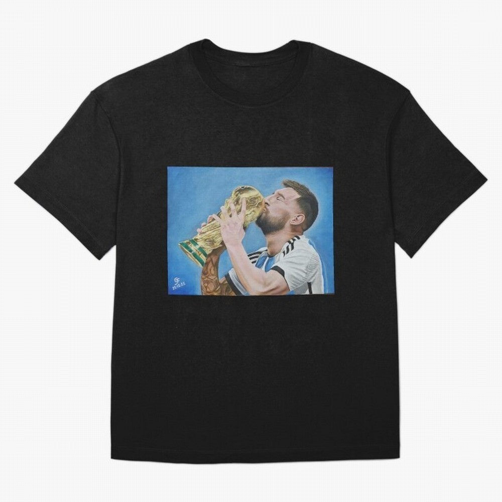 Lionel Messi Oversized T-Shirt Celebrate the Road through FIFA World Cup 2026 Spirit, Driven by Portugal, Cristiano Ronaldo, Classic Soccer Heritage, Championship Pressure, Fan Loyalty and International Pride; Great for Supporters Who Love