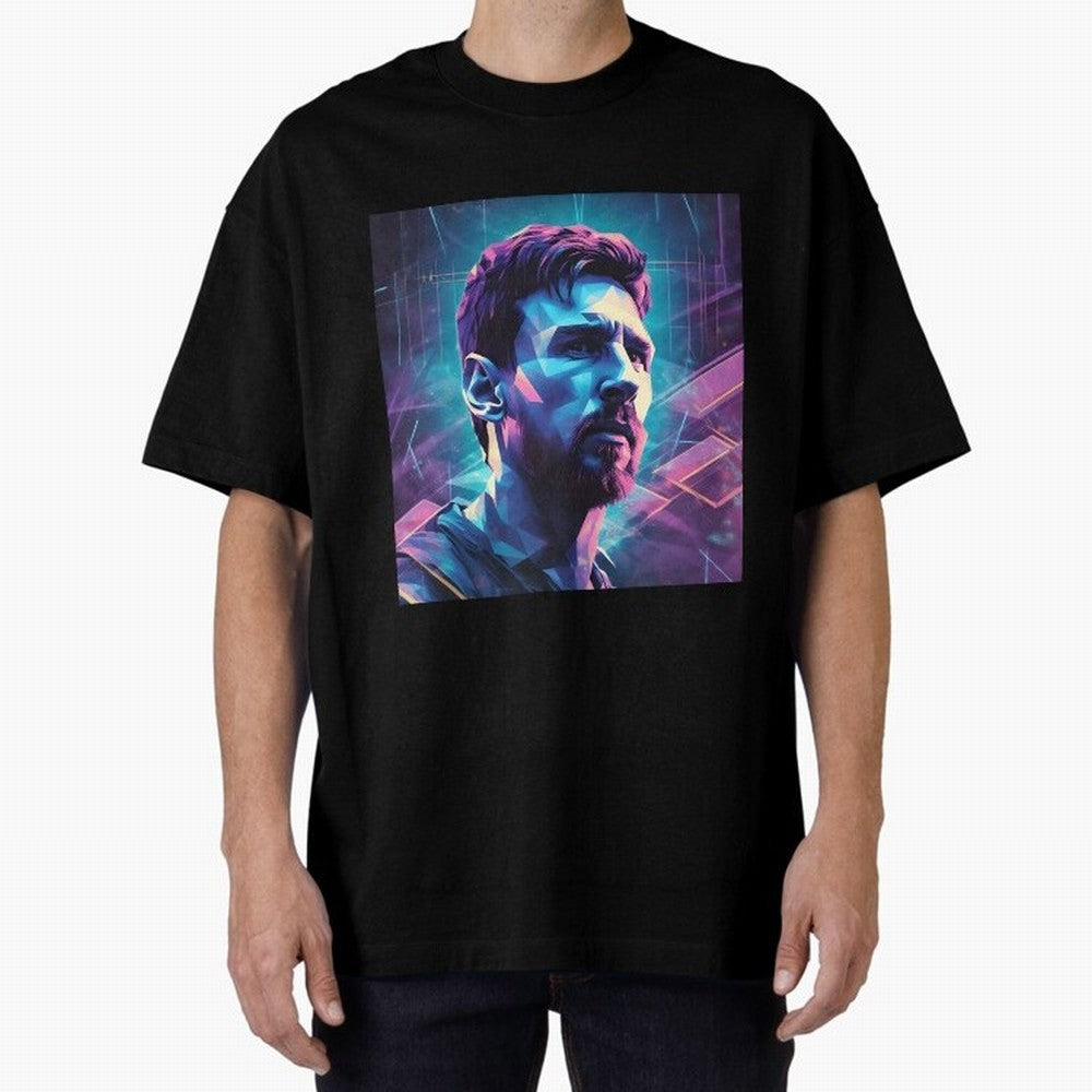 Lionel Messi is going to MLS club Inter Miami Oversized T-Shirt Celebrate Classic Football Spirit in Match Day Hype around FIFA World Cup 2026, Haaland and Mbappe, France, Global Supporter Spirit, Legendary Goals, National Colors and Tournament