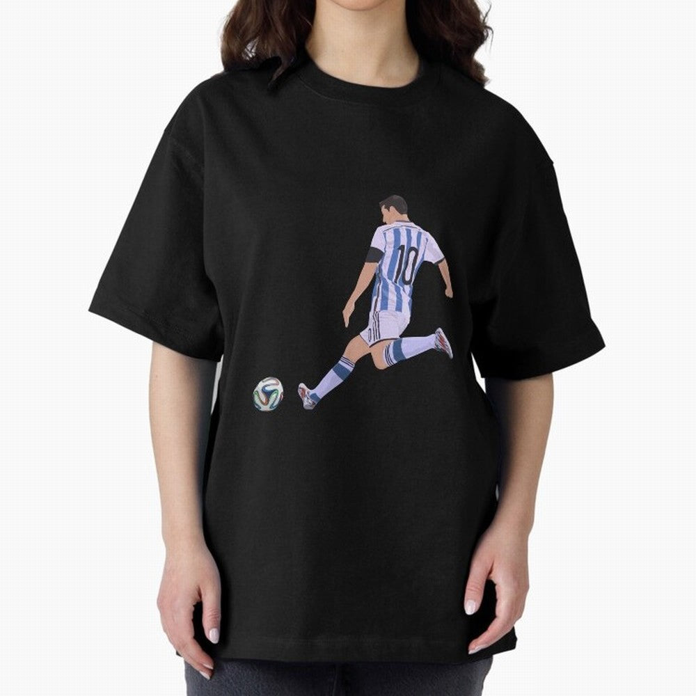 Messi Oversized T-Shirt Make Every Match About Match Day Hype around FIFA World Cup 2026, Messi, CR7 and Mbappe, England, Stadium Memories, Football Loyalty, International Chants and Championship Tradition; Made for Die Hard Supporters, Soccer