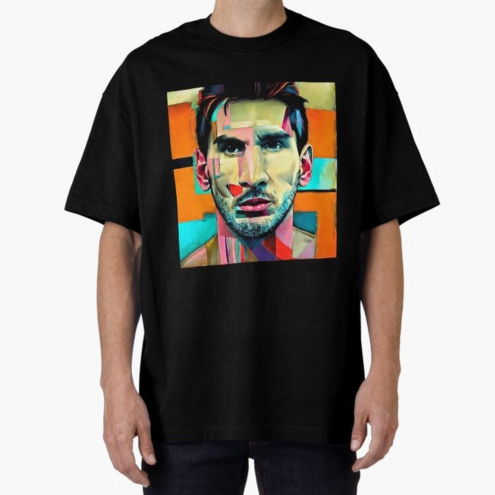 Messi on modern art Classic T-Shirt Celebrate Fan Culture around Global Football Passion for FIFA World Cup 2026 Group Stage, Capturing Messi and Cristiano Ronaldo, Argentina, France and Brazil, Game Day Rituals, Football Legends, Country Pride and