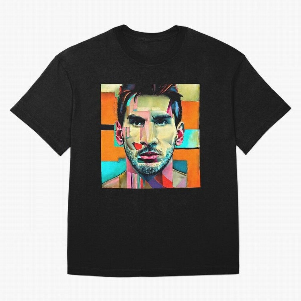 Messi on modern art Classic T-Shirt Celebrate Fan Culture around Global Football Passion for FIFA World Cup 2026 Group Stage, Capturing Messi and Cristiano Ronaldo, Argentina, France and Brazil, Game Day Rituals, Football Legends, Country Pride and