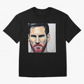 Cartoon-like Messi Oversized T-Shirt Bring Stadium Energy to Match Day Hype around FIFA World Cup 2026 USA Canada Mexico, Cristiano Ronaldo, Haaland and CR7, France and Portugal, Football Passion, Legendary Performances, Festival Vibes and