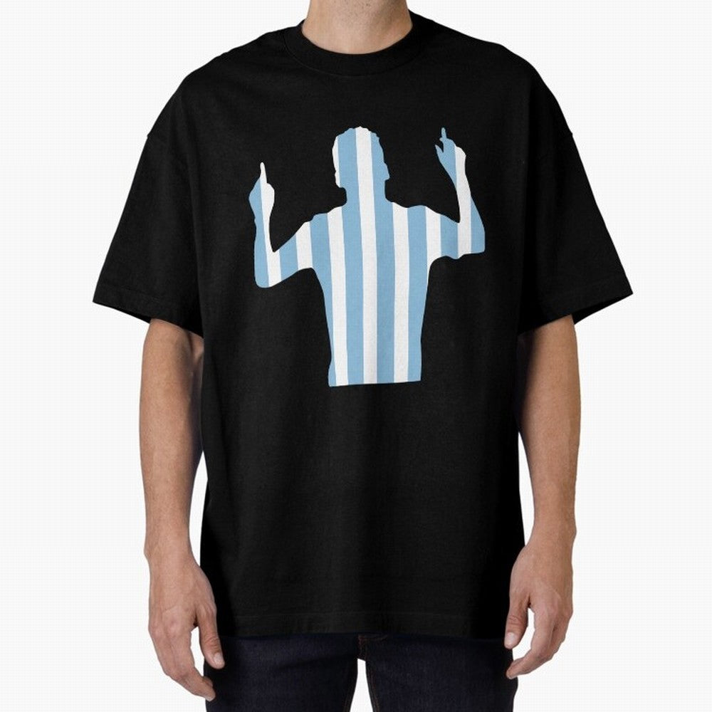 lionel Oversized T-Shirt Honor Football Greatness during FIFA World Cup 2026 Group Stage Driven by CR7, England and Germany Energy, Football Festival Excitement, Trophy Ambitions, Country Rivalries and Star Player Buzz; Great for Supporters Who