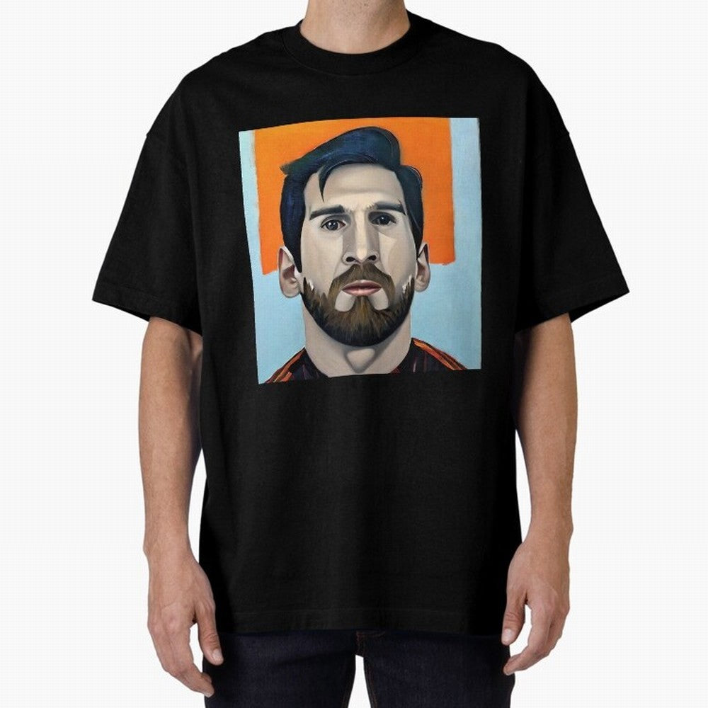 portrait of Messi with beard Classic T-Shirt Stand with Global Football Passion for FIFA World Cup 2026 Group Stage, Celebrating Cristiano Ronaldo, Portugal, Championship Spirit, Famous Goals, Roaring Crowds and International Football Unity;