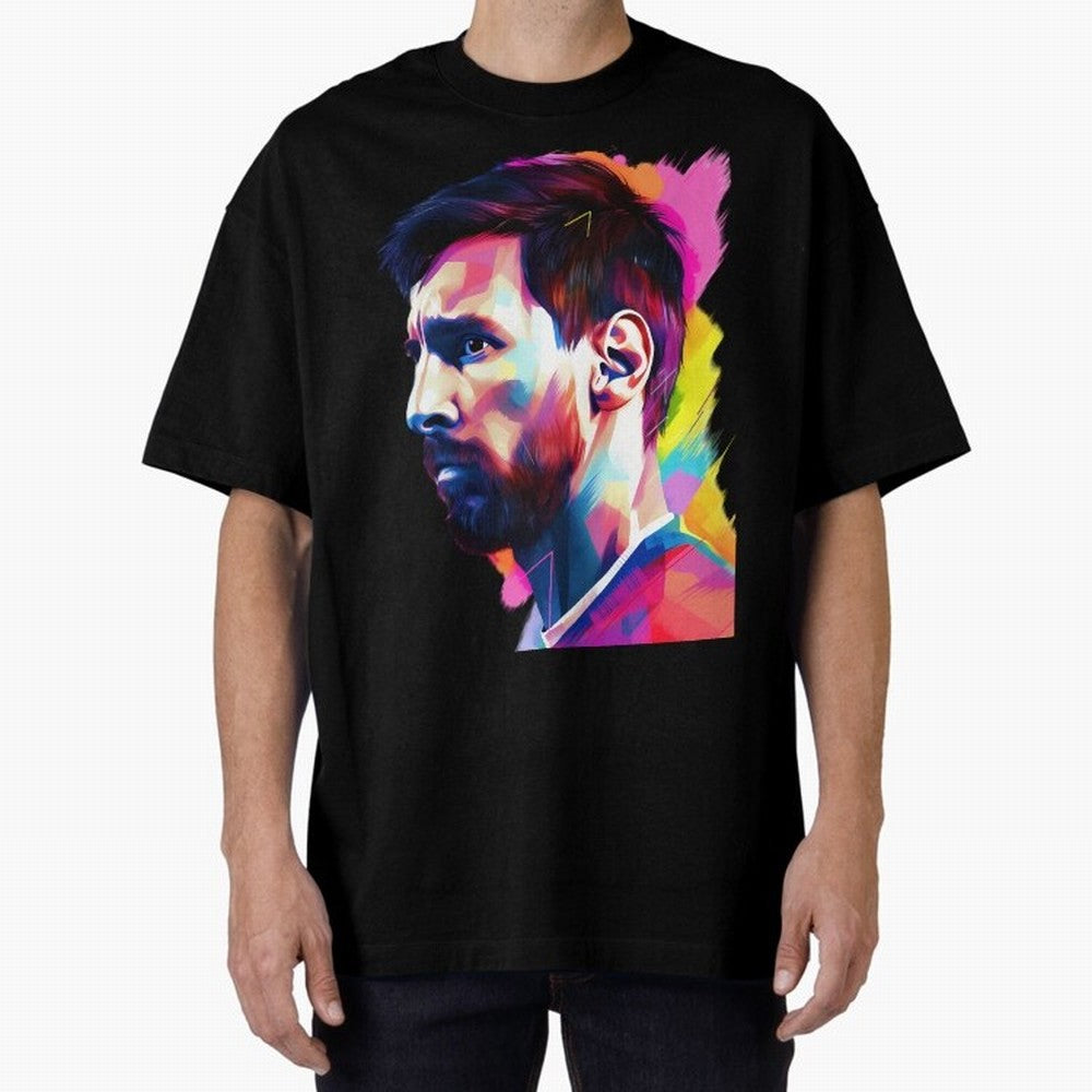 The King Leo Messi Legend Oversized T-Shirt Support Match Day Hype around FIFA World Cup 2026 USA Canada Mexico, CR7 and Messi, France and Portugal, Tournament Hype, Historic Matchups, Family Viewing Parties and Global Sports Pride; Ideal for