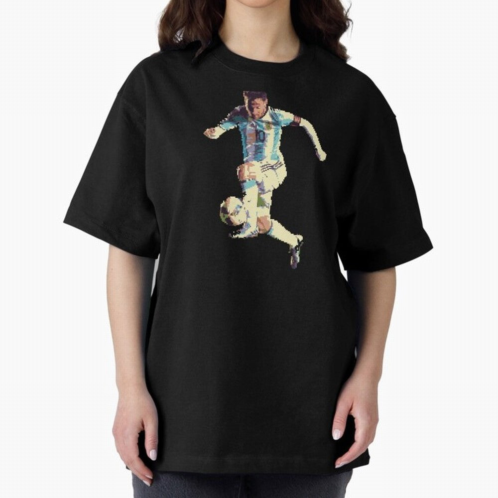 Lionel Messi Oversized T-Shirt Make Every Match About the FIFA World Cup 2026 Journey through Mbappe Highlights, France and Portugal Pride, Stadium Chants, National Pride, Trophy Dreams and Unforgettable Football Memories; Ideal for Fans Who Follow