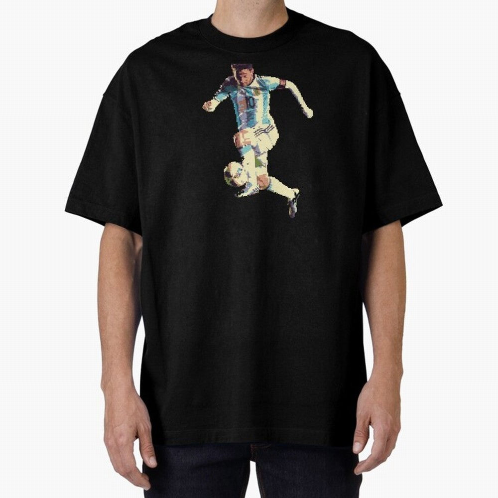Lionel Messi Oversized T-Shirt Make Every Match About the FIFA World Cup 2026 Journey through Mbappe Highlights, France and Portugal Pride, Stadium Chants, National Pride, Trophy Dreams and Unforgettable Football Memories; Ideal for Fans Who Follow