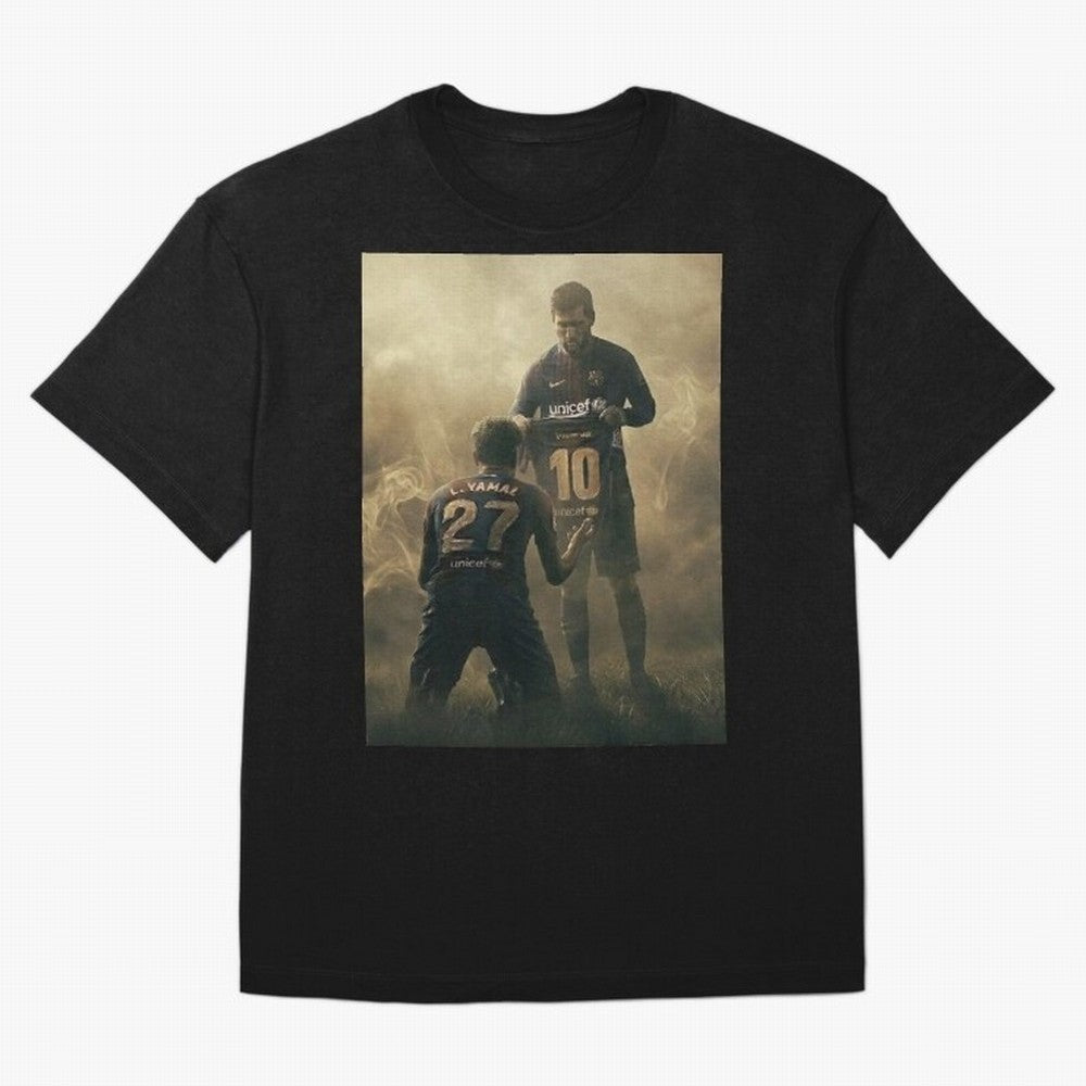 messi giving kamin yamal his shirt iconic design Classic T-Shirt Relive FIFA World Cup 2026 Spirit, Celebrating Portugal, Spain and Germany, Neymar, Haaland and Cristiano Ronaldo, Goal Celebration Energy, Supporter Heritage, Football Icons and