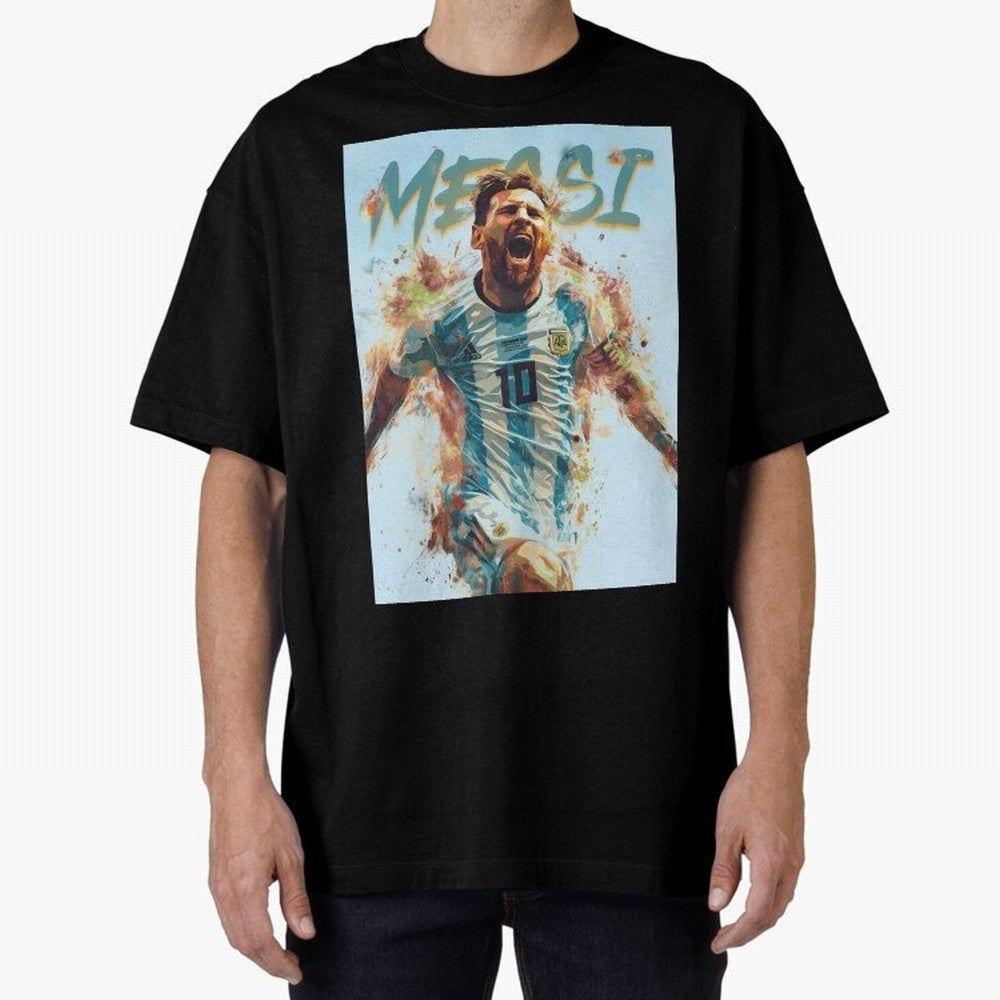 MiaMessi Premium Oversized T-Shirt Bring Legendary Rivalry Energy to FIFA World Cup 2026 Group Stage for Fans of Neymar, Haaland and Cristiano Ronaldo and France, Bringing Soccer Culture, Superstar Moments, National Team Dreams and Competitive