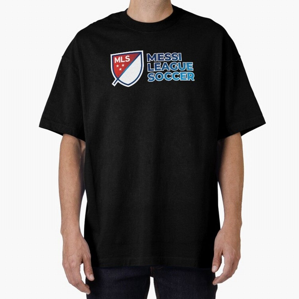 MLS Messi League Soccer Oversized T-Shirt Show Your Love for FIFA World Cup 2026 Group Stage Driven by Cristiano Ronaldo, Haaland and CR7, England Energy, Vintage Soccer Flavor, Modern Football Stars, National Flags and Final Night Emotion; Great