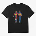 Lionel Messi and Friend Oversized T-Shirt Join FIFA World Cup 2026 USA Canada Mexico Spirit, with Portugal, Spain and Germany, Neymar, Vintage Soccer Flavor, Modern Football Stars, National Flags and Final Night Emotion; Created for Match Day