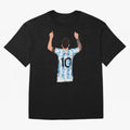Lionel Messi Oversized T-Shirt Bring Match Day Fire to Global Football Passion for FIFA World Cup 2026 Group Stage, Celebrating CR7, Argentina and Brazil, Supporter Pride, Iconic Celebrations, Legendary Names and Global Match Day Energy; Created