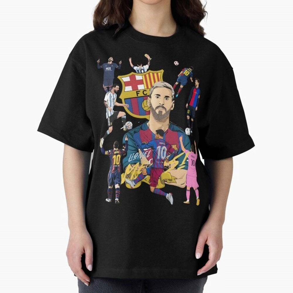 MiaMessi Premium Oversized T-Shirt Show Your Tournament Heart for FIFA World Cup 2026 Group Stage Spirit, with England and Germany, Messi and Cristiano Ronaldo, Classic Soccer Heritage, Championship Pressure, Fan Loyalty and International Pride;