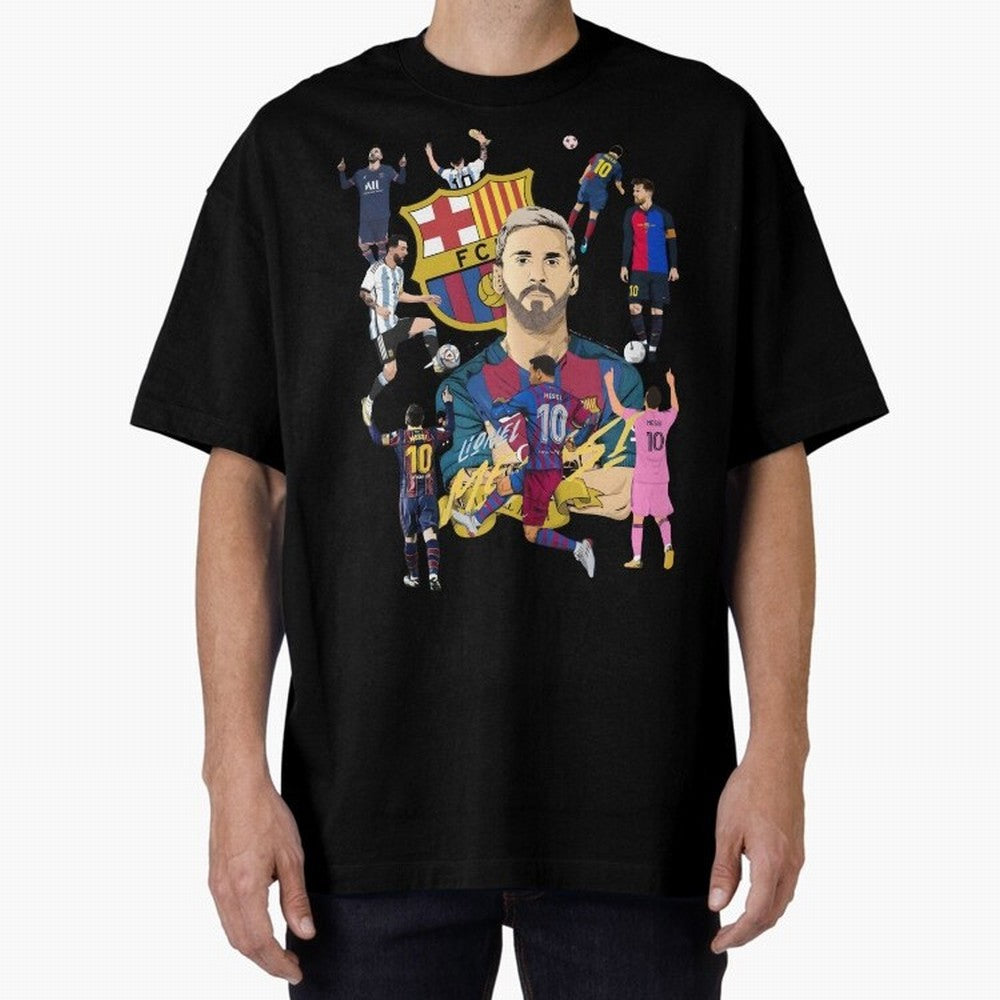 MiaMessi Premium Oversized T-Shirt Show Your Tournament Heart for FIFA World Cup 2026 Group Stage Spirit, with England and Germany, Messi and Cristiano Ronaldo, Classic Soccer Heritage, Championship Pressure, Fan Loyalty and International Pride;