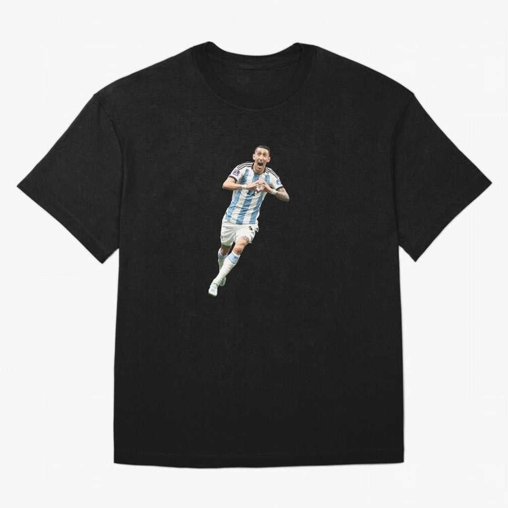 Angel Di Maria Oversized T-Shirt Back the Journey through Match Day Hype around FIFA World Cup 2026 Group Stage, Haaland and Mbappe, Germany, Global Supporter Spirit, Legendary Goals, National Colors and Tournament Celebration; Perfect for People