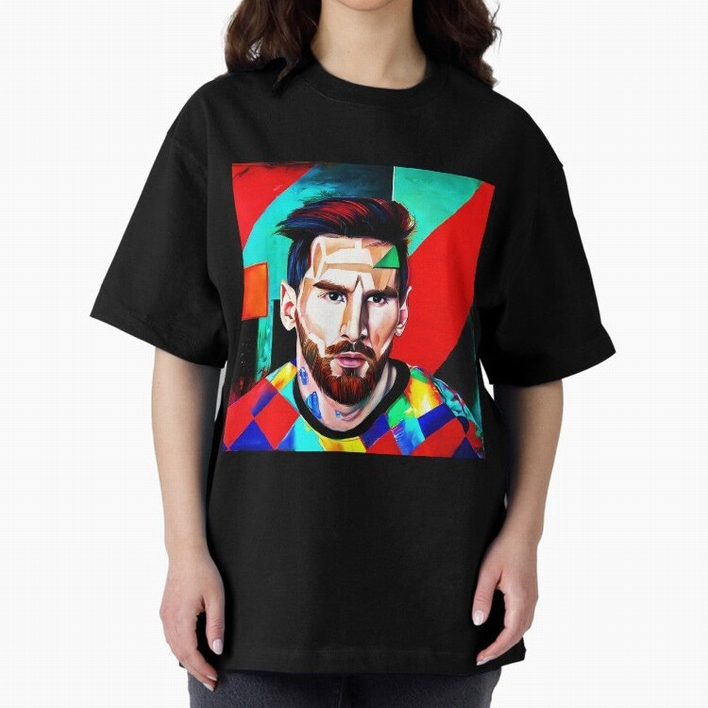 colorful Messi Oversized T-Shirt Relive Legendary Nights from FIFA World Cup 2026 USA Canada Mexico Highlighting Haaland and Mbappe, Spain and Netherlands Energy, Football Passion, Legendary Performances, Festival Vibes and Supporter Community;
