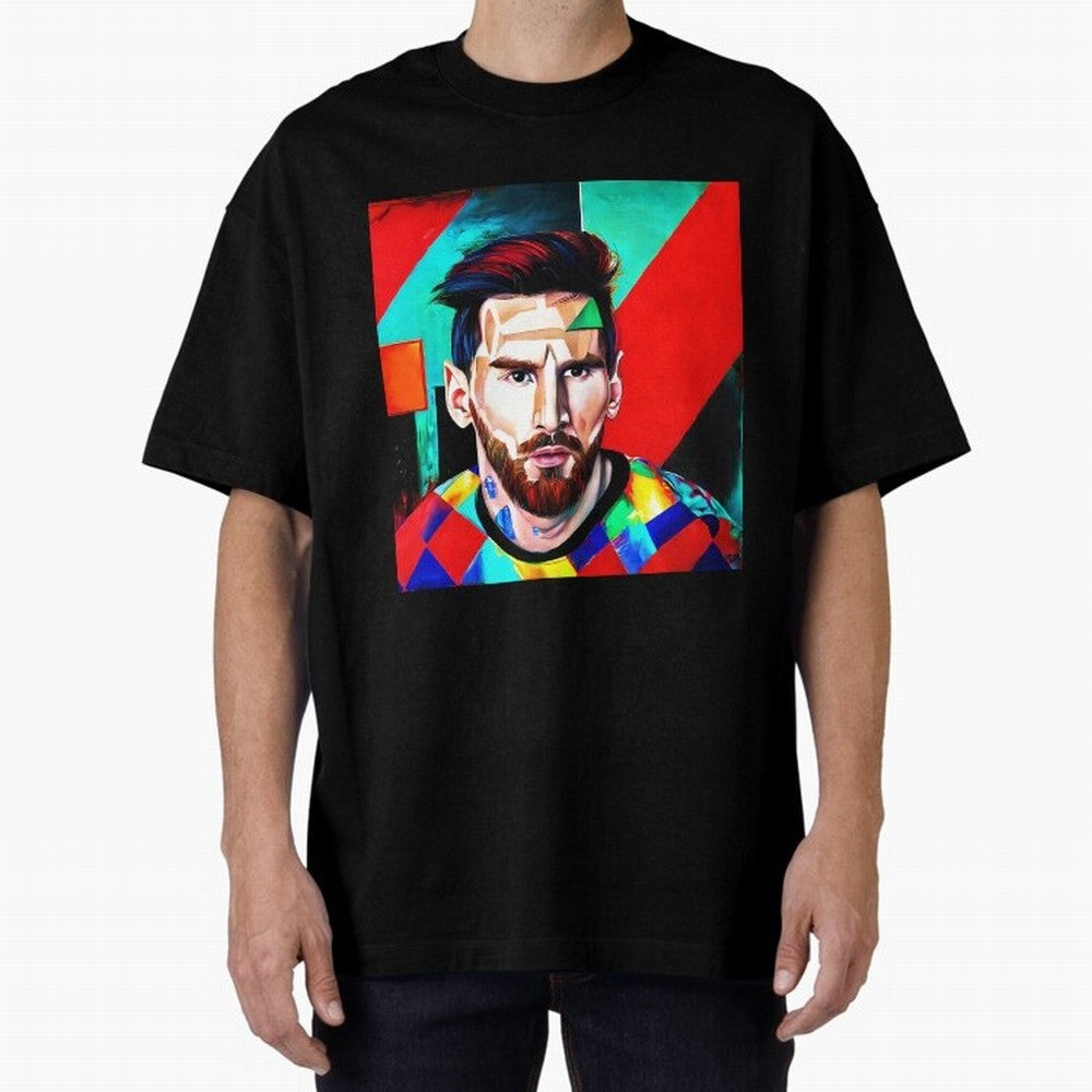 colorful Messi Oversized T-Shirt Relive Legendary Nights from FIFA World Cup 2026 USA Canada Mexico Highlighting Haaland and Mbappe, Spain and Netherlands Energy, Football Passion, Legendary Performances, Festival Vibes and Supporter Community;