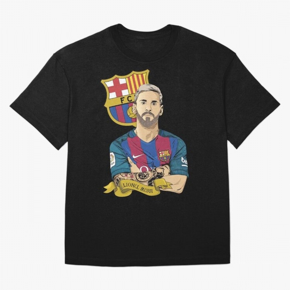Lionel Messi (Barcelona) artwork Classic T-Shirt Show Your Love for FIFA World Cup 2026 Group Stage for Fans of Messi, CR7 and Mbappe and England, France and Netherlands, Bringing Classic Soccer Heritage, Championship Pressure, Fan Loyalty and