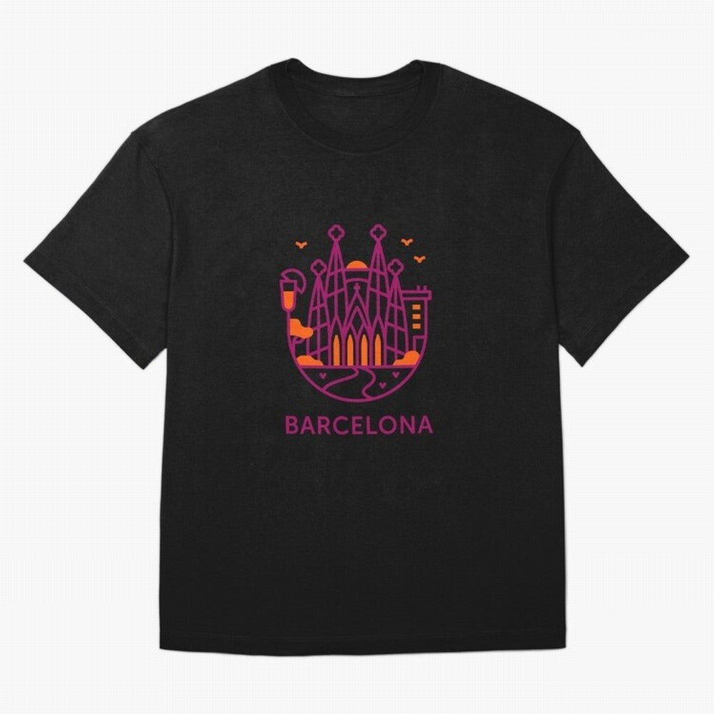Luggage Barcelona Oversized T-Shirt Show Your Stadium Side during Match Day Hype around FIFA World Cup 2026, Mbappe, Brazil, Portugal and Argentina, Football Passion, Legendary Performances, Festival Vibes and Supporter Community; Ideal for Fans