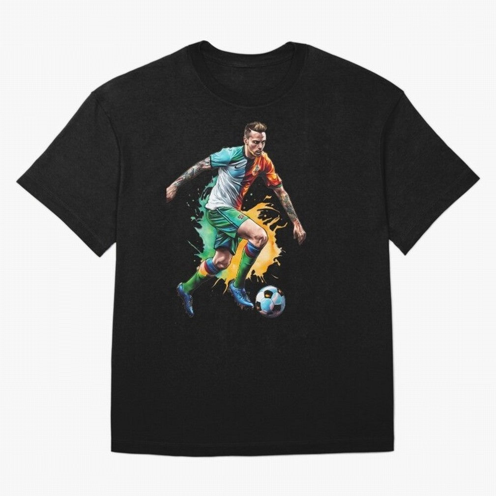 Football Soccer Art Classic T-Shirt Live the Energy of FIFA World Cup 2026 for Fans of Messi and France, Bringing Football Festival Excitement, Trophy Ambitions, Country Rivalries and Star Player Buzz; Perfect for People Who Love Argentina, Brazil,