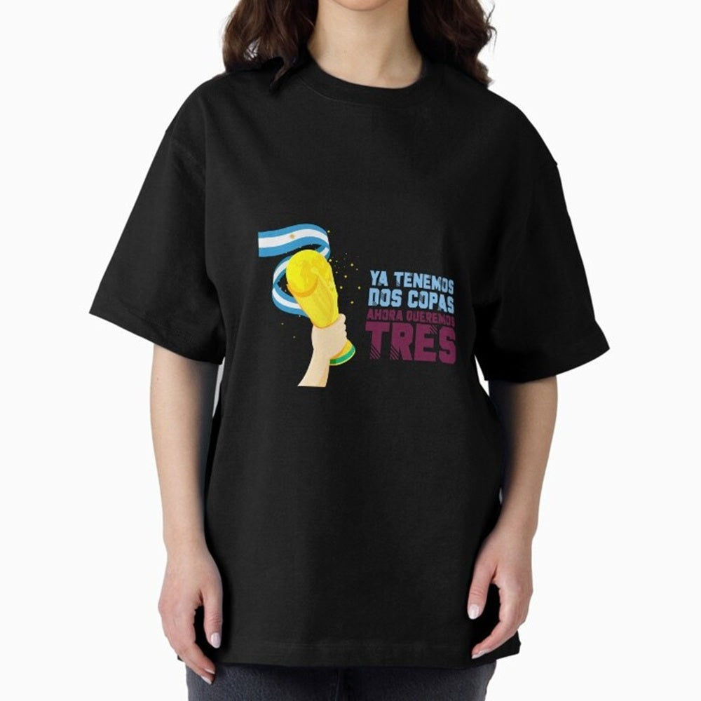 Argentina - World Cup Qatar 2022 - Lionel Classic T-Shirt Follow FIFA World Cup 2026 Spirit, Highlighting Germany, Neymar, Haaland and Cristiano Ronaldo, Goal Celebration Energy, Supporter Heritage, Football Icons and Worldwide Tournament Joy; Made