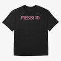 Messi Inter Miami Oversized T-Shirt Celebrate the Magic of the FIFA World Cup 2026 Group Stage Journey through Messi and Cristiano Ronaldo Highlights, Argentina, France and Brazil Pride, Championship Spirit, Famous Goals, Roaring Crowds and