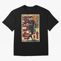 Retro 70's Japanese Messi Oversized T-Shirt Bring Home FIFA World Cup 2026 Group Stage Spirit, Celebrating England, France and Netherlands, Neymar, Haaland and Cristiano Ronaldo, Supporter Pride, Iconic Celebrations, Legendary Names and Global