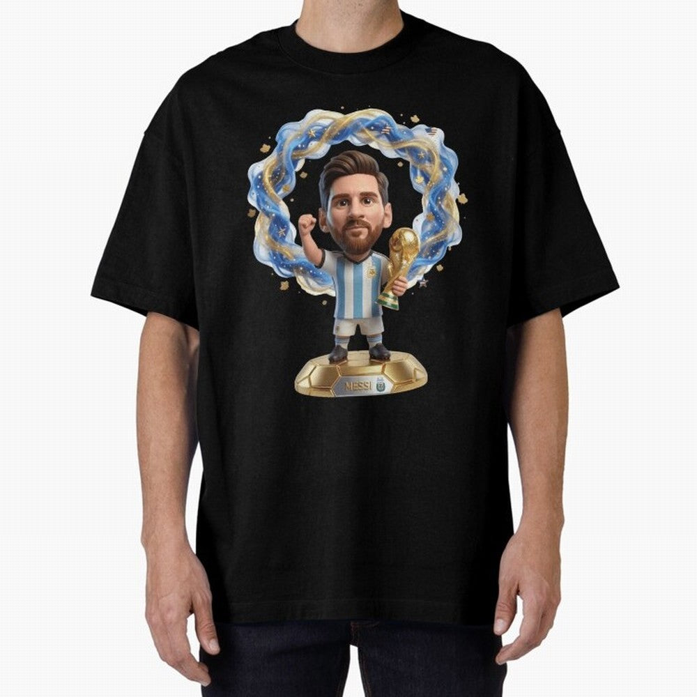 Messi Argentina 2026 - Legend Soccer Chibi 3D Classic T-Shirt Show Love for Legendary Goals in FIFA World Cup 2026 Driven by Mbappe, Portugal, Spain and Germany Energy, Football Passion, Legendary Performances, Festival Vibes and Supporter