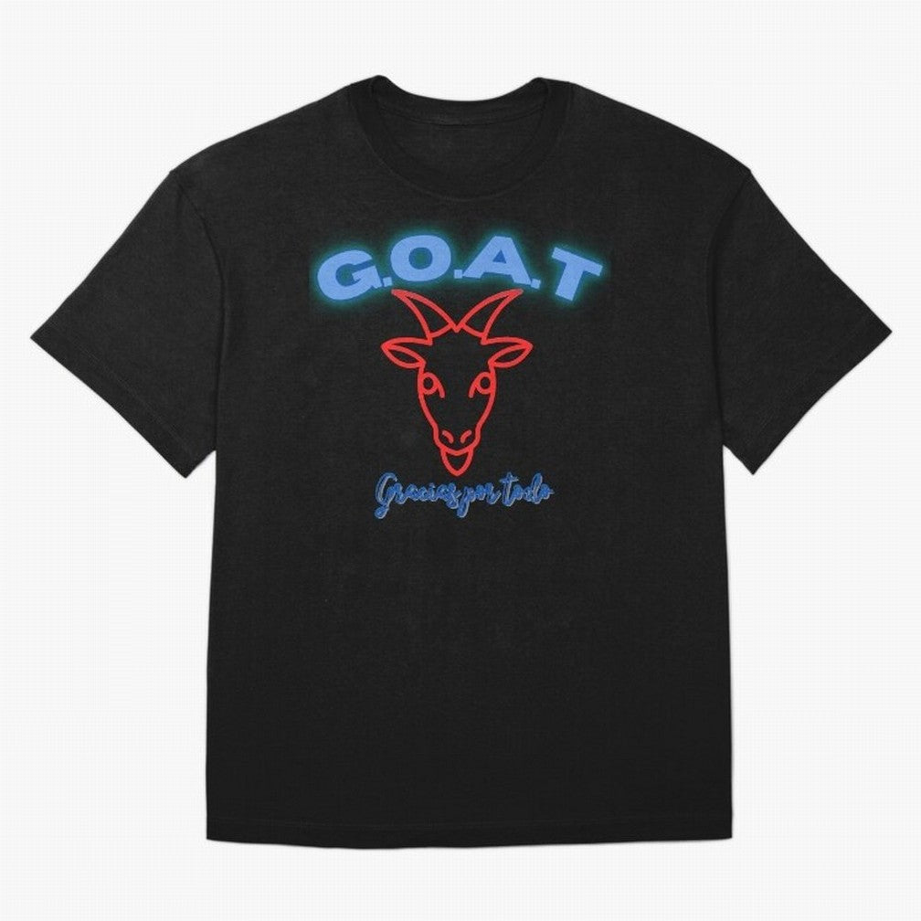 Lionel Messi THANKS GOAT Shirt Oversized T-Shirt Build the FIFA World Cup 2026 Journey through Messi and Cristiano Ronaldo Highlights, England Pride, Football Passion, Legendary Performances, Festival Vibes and Supporter Community; Great for