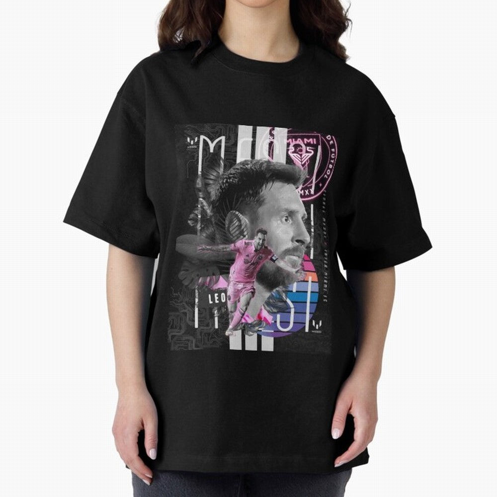 Messi Pop Art Portrait Classic T-Shirt Celebrate the Biggest Stage of the FIFA World Cup 2026 USA Canada Mexico Journey through Haaland Highlights, Argentina and Brazil Pride, Championship Spirit, Famous Goals, Roaring Crowds and International