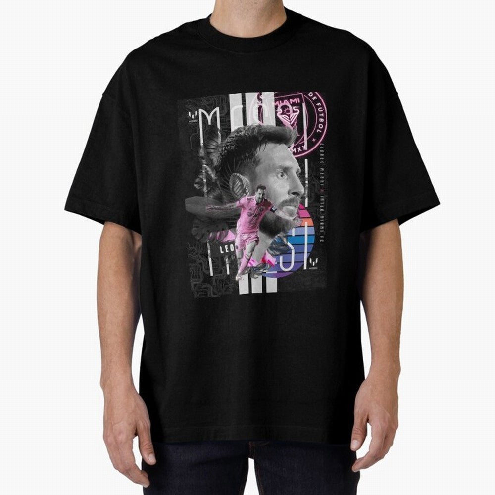 Messi Pop Art Portrait Classic T-Shirt Celebrate the Biggest Stage of the FIFA World Cup 2026 USA Canada Mexico Journey through Haaland Highlights, Argentina and Brazil Pride, Championship Spirit, Famous Goals, Roaring Crowds and International