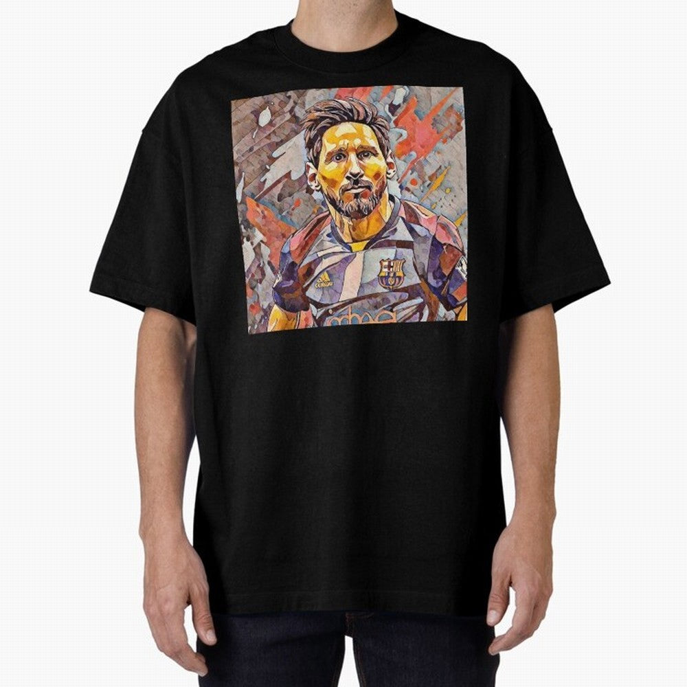 Messi Pop Art Portrait Classic T-Shirt Celebrate Fan Culture around Match Day Hype around FIFA World Cup 2026 USA Canada Mexico, Haaland and Mbappe, England, Game Day Rituals, Football Legends, Country Pride and the Road to the Final; Made for Die