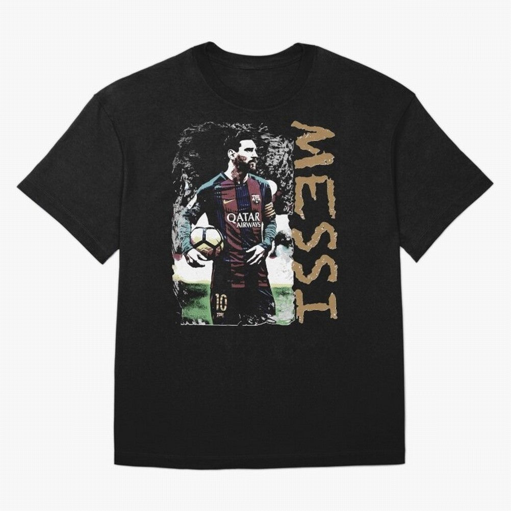 Messi Pop Art Portrait Oversized T-Shirt Live the Energy of the FIFA World Cup 2026 USA Canada Mexico Journey through Neymar Highlights, Brazil Pride, Worldwide Fan Energy, Dramatic Goals, Stadium Lights and Championship Celebrations; Great for