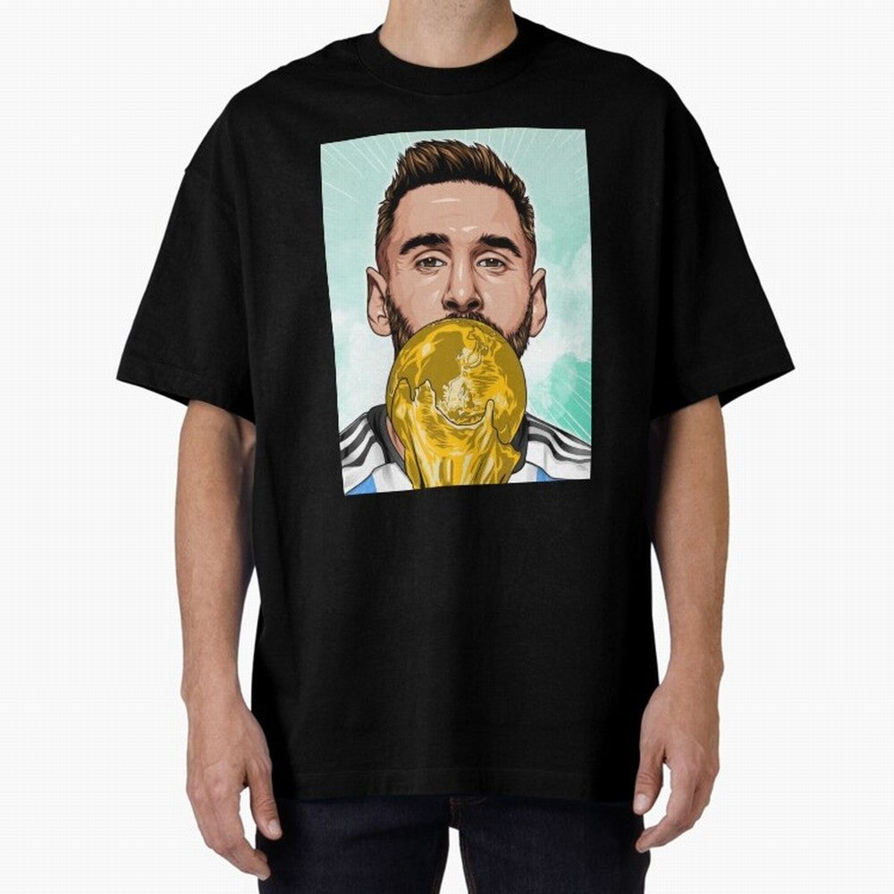 Messi goat Oversized T-Shirt Keep the Legacy of FIFA World Cup 2026 Highlighting CR7 and Messi, Brazil, Portugal and Argentina Energy, Game Day Rituals, Football Legends, Country Pride and the Road to the Final; Made for Die Hard Supporters, Soccer
