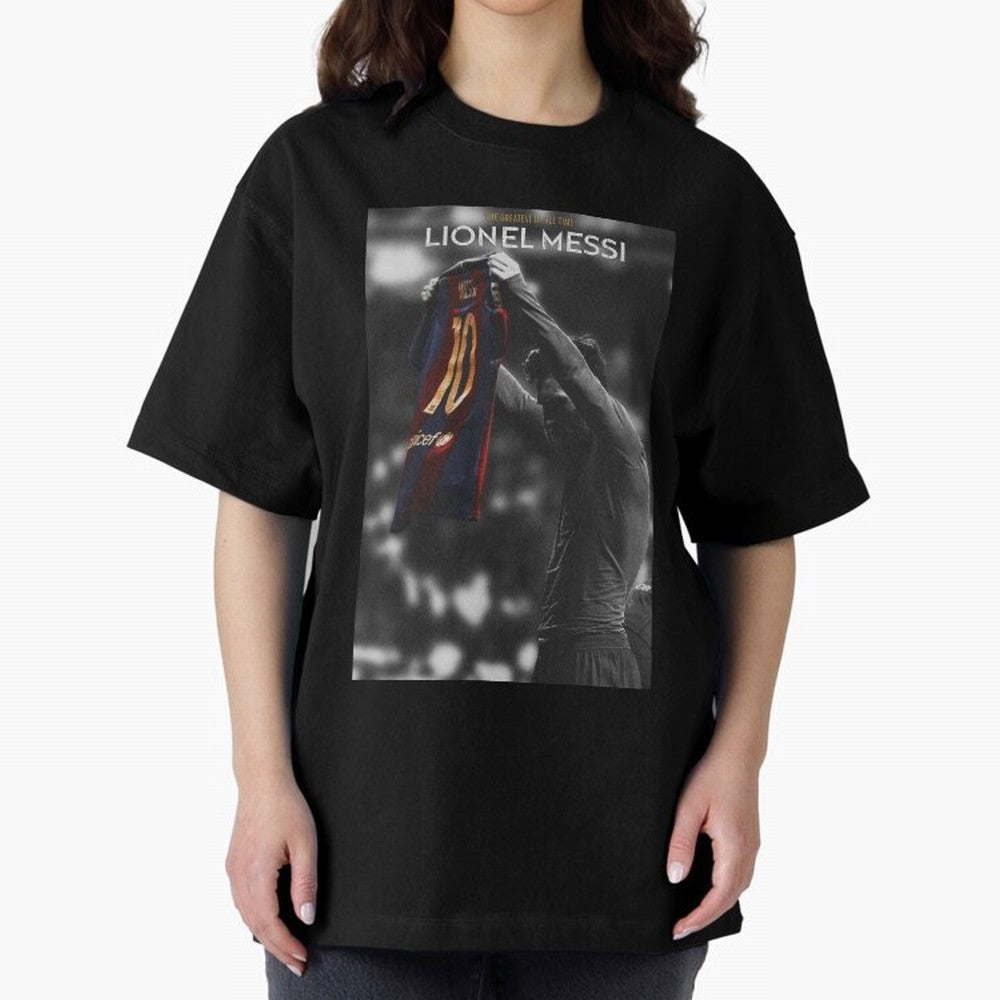 Lionel Messi GOAT Boxy T-Shirt Experience the FIFA World Cup 2026 USA Canada Mexico Journey through CR7 Highlights, England Pride, Vintage Soccer Flavor, Modern Football Stars, National Flags and Final Night Emotion; Perfect for Supporters Who Want