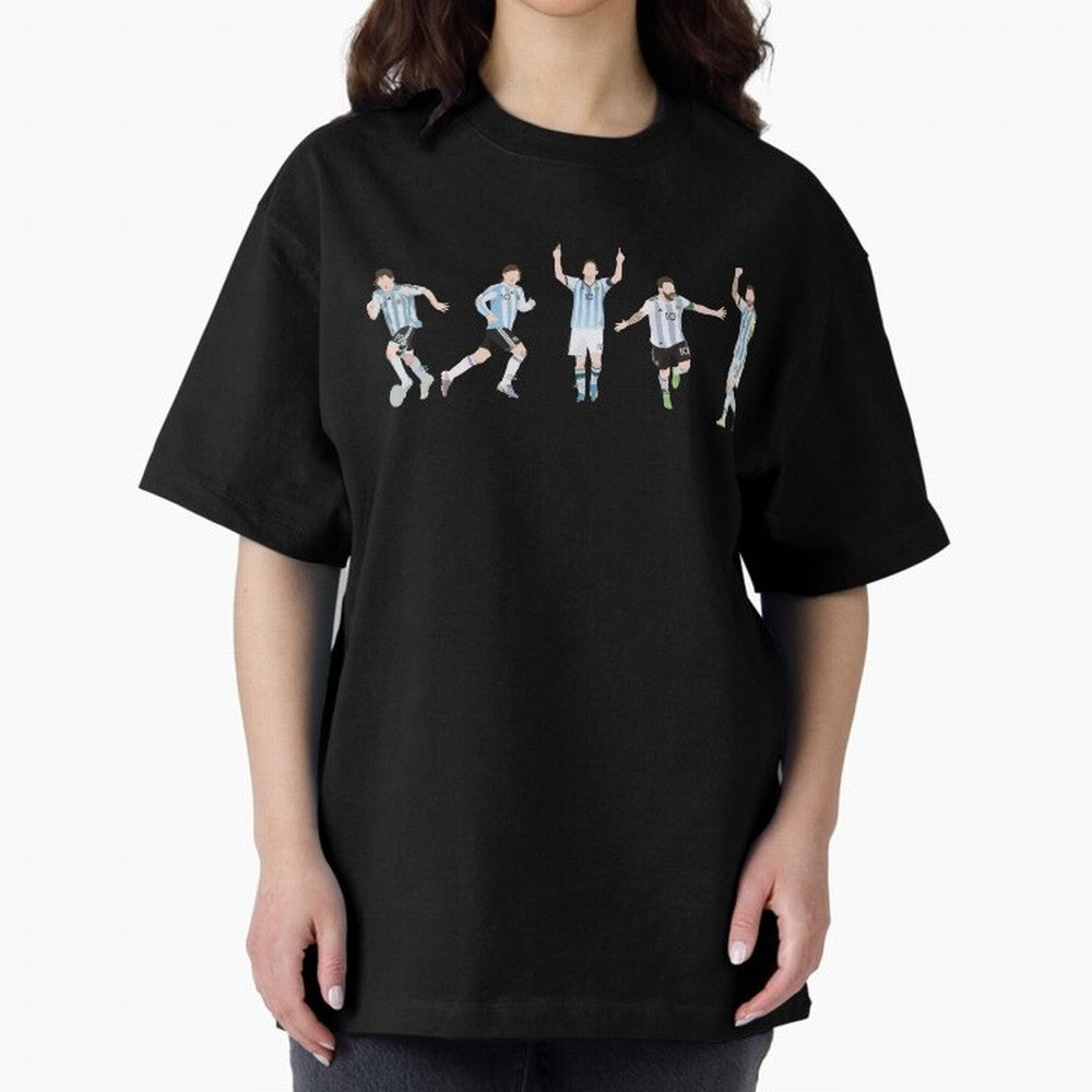 Messi in the World Cups since 2006 Oversized T-Shirt Make Every Kick Count in FIFA World Cup 2026 Highlighting Cristiano Ronaldo, Haaland and CR7, Brazil Energy, Fan Favorite Moments, National Team Passion, Big Match Drama and Soccer History; Made