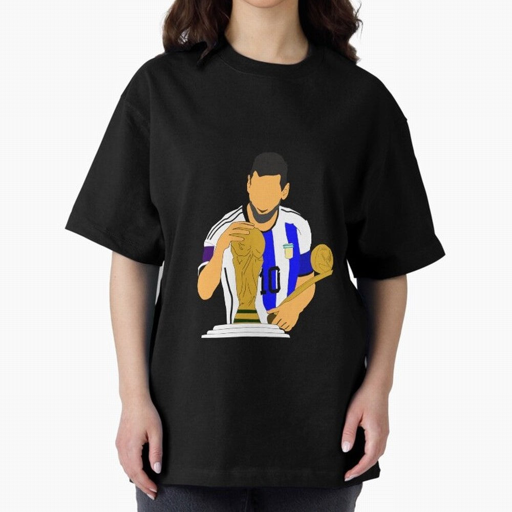 lionel messi Oversized T-Shirt Make Every Kick Count in FIFA World Cup 2026 USA Canada Mexico Celebrating Haaland, Netherlands Energy, Match Day Excitement, Supporter Culture, Golden Goals and Global Football Passion; Ideal for Football Dads,