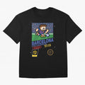 FC Barcelona (8-bit Football / Soccer Videogame Cart) Essential T-Shirt Experience FIFA World Cup 2026 Group Stage Inspired by Cristiano Ronaldo, Argentina and Brazil Energy, Vintage Soccer Flavor, Modern Football Stars, National Flags and Final