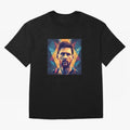 Lionel Messi Portrait Vector Classic T-Shirt Represent FIFA World Cup 2026 USA Canada Mexico for Fans of Cristiano Ronaldo and Portugal, Spain and Germany, Bringing Match Day Excitement, Supporter Culture, Golden Goals and Global Football Passion;