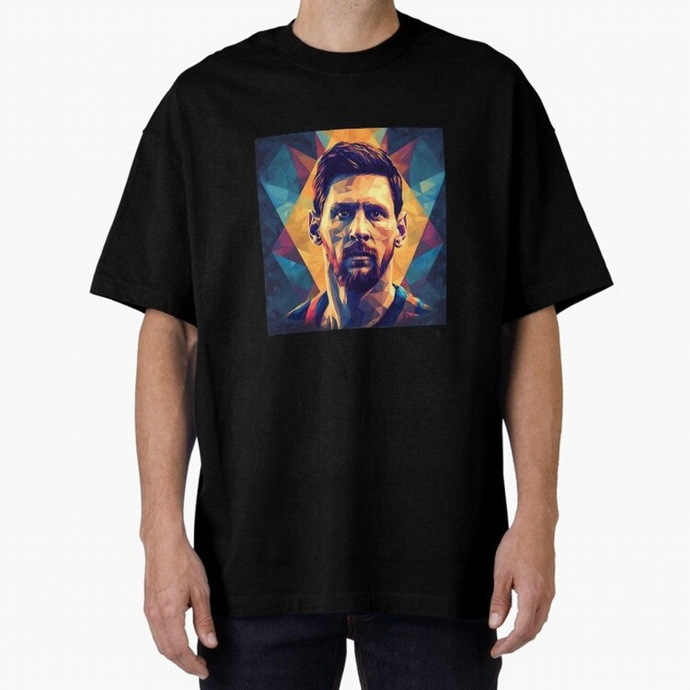 Lionel Messi Portrait Vector Classic T-Shirt Represent FIFA World Cup 2026 USA Canada Mexico for Fans of Cristiano Ronaldo and Portugal, Spain and Germany, Bringing Match Day Excitement, Supporter Culture, Golden Goals and Global Football Passion;