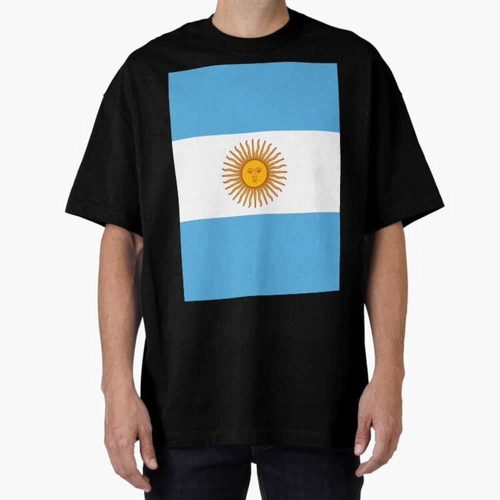 Argentina Oversized T-Shirt Celebrate Supporters United by FIFA World Cup 2026 Group Stage for Fans of Cristiano Ronaldo and Argentina, France and Brazil, Bringing Football History, Final Match Energy, Crowd Noise and Once in a Lifetime Moments;