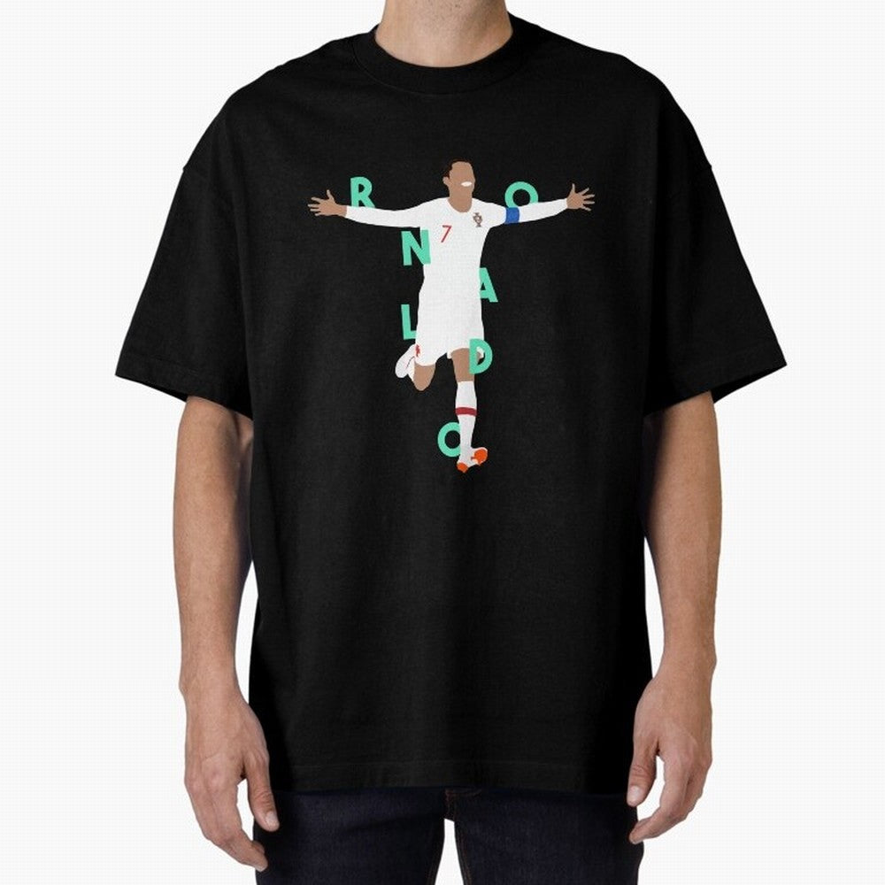 Ronaldo (Mint Green) Oversized T-Shirt Bring Legendary Rivalry Energy to the FIFA World Cup 2026 Journey through Messi Highlights, Brazil, Portugal and Argentina Pride, Goal Celebration Energy, Supporter Heritage, Football Icons and Worldwide