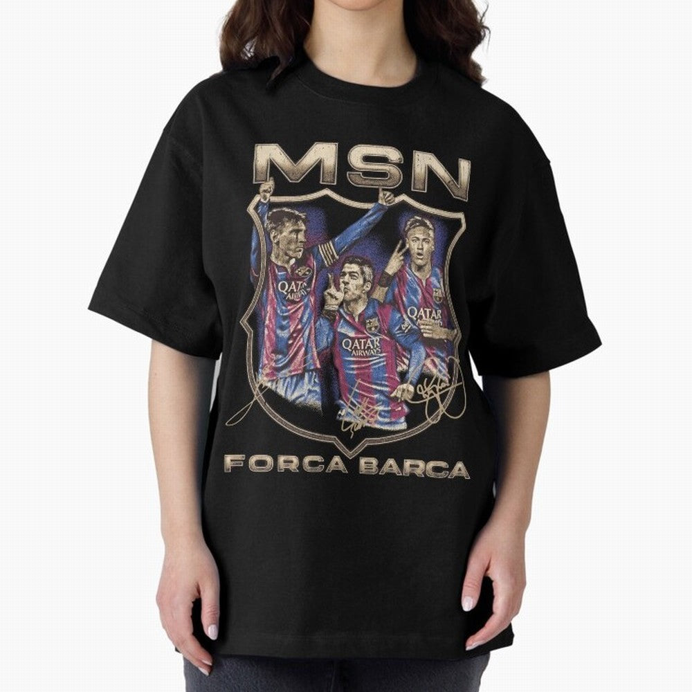 MSN of Barcelona Classic T-Shirt Show Fan Pride Across the FIFA World Cup 2026 Group Stage Journey through Haaland and Mbappe Highlights, Argentina Pride, Match Day Excitement, Supporter Culture, Golden Goals and Global Football Passion; Ideal for