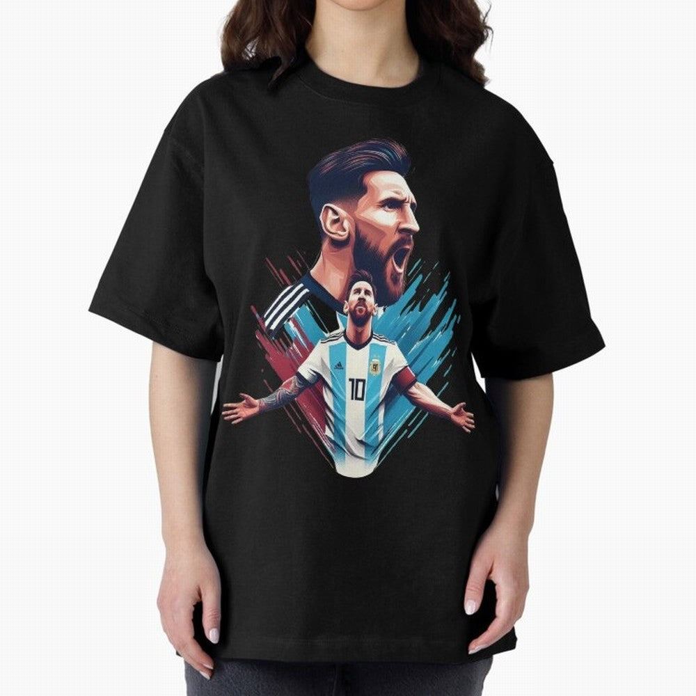 Lionel Messi Classic T-Shirt Cheer through Every Moment of FIFA World Cup 2026 USA Canada Mexico for Fans of Cristiano Ronaldo, Haaland and CR7 and Portugal, Spain and Germany, Bringing Sports Nostalgia, International Competition, Famous Players