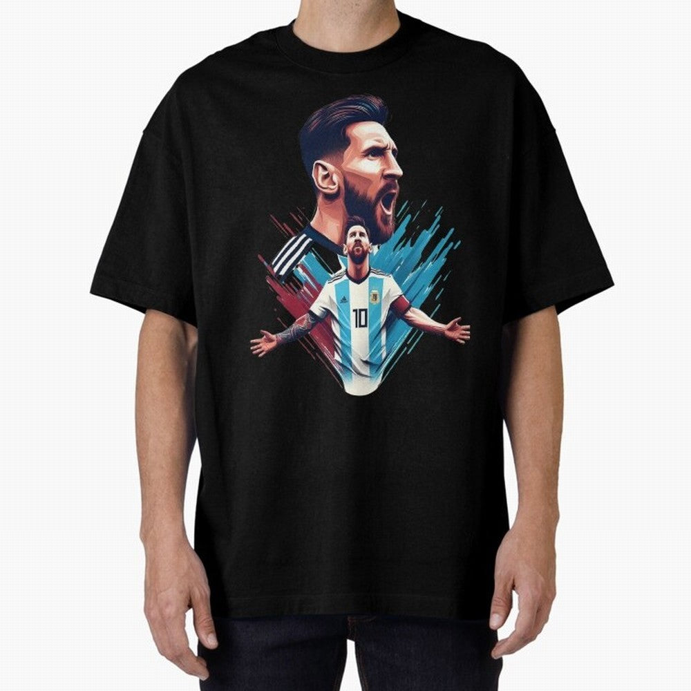 Lionel Messi Classic T-Shirt Cheer through Every Moment of FIFA World Cup 2026 USA Canada Mexico for Fans of Cristiano Ronaldo, Haaland and CR7 and Portugal, Spain and Germany, Bringing Sports Nostalgia, International Competition, Famous Players