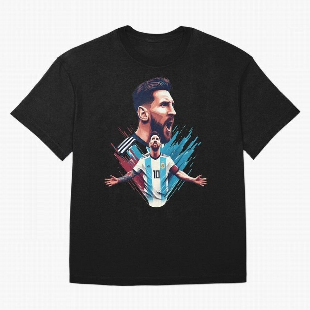 Lionel Messi Classic T-Shirt Cheer through Every Moment of FIFA World Cup 2026 USA Canada Mexico for Fans of Cristiano Ronaldo, Haaland and CR7 and Portugal, Spain and Germany, Bringing Sports Nostalgia, International Competition, Famous Players